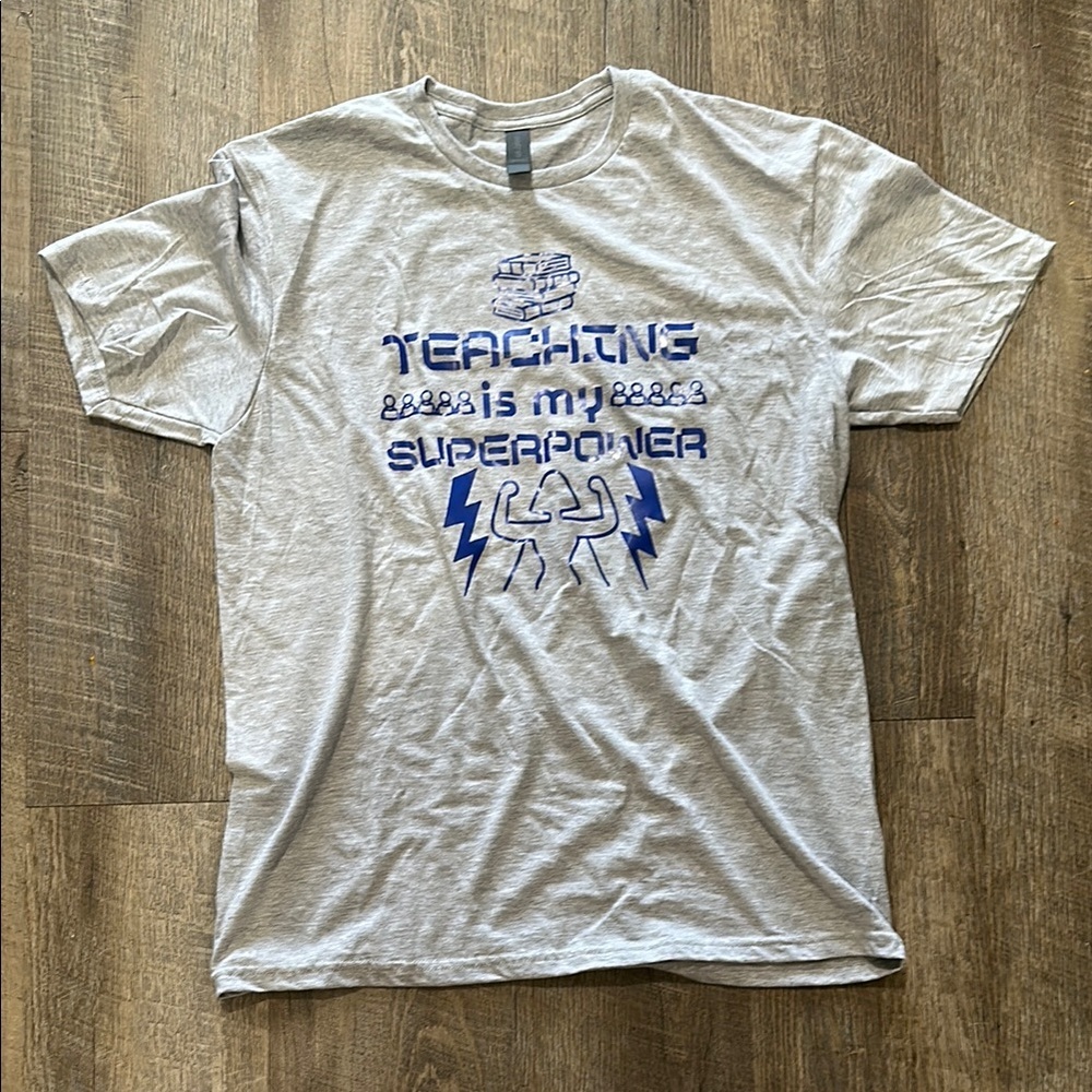 Gray Graphic Tee - Teaching Superpower
